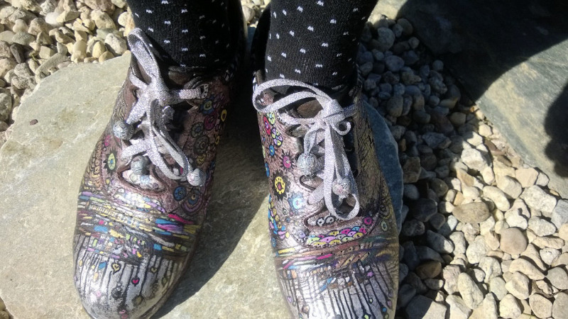 decorated shoes